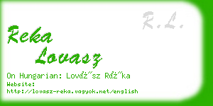 reka lovasz business card